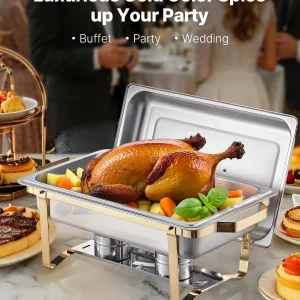 8 Qt 4 Pack Chafing Dish Buffet Set