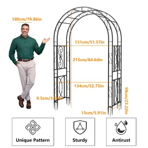 Heavy Duty Metal Garden Arbor